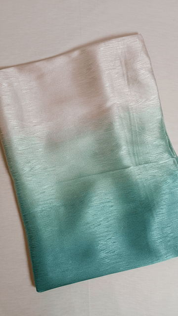 Two Tone Silk Hijabs - Rosy Teal